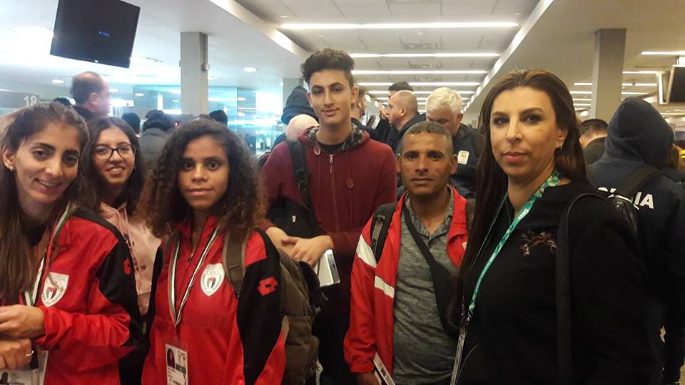 بعثة فلسطين لدورة الألعاب الأولمبية الدولية للشباب تصل الأرجنتين