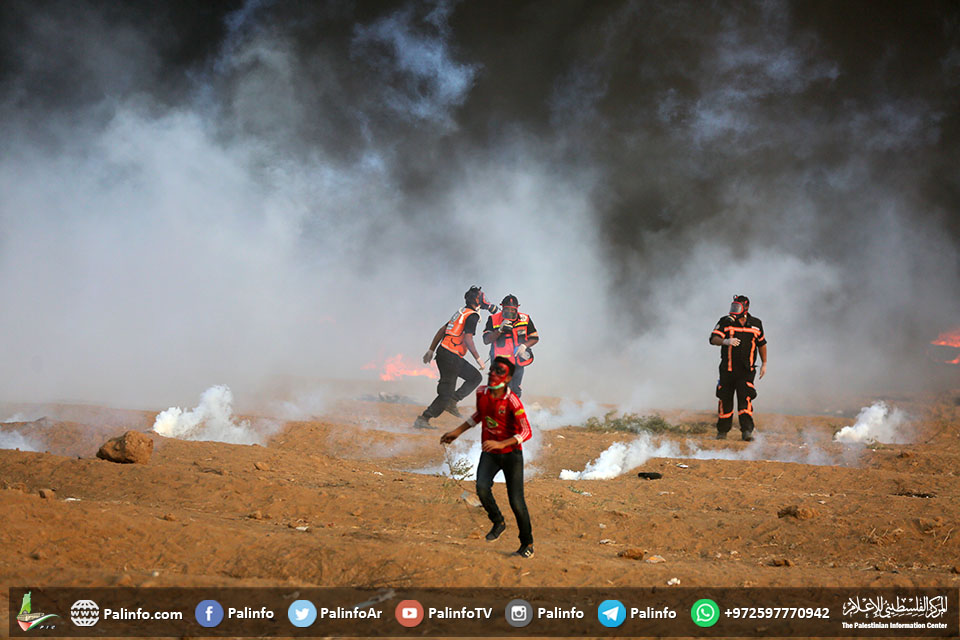 3 شهداء ومئات الإصابات بقمع الاحتلال المتظاهرين شرق القطاع