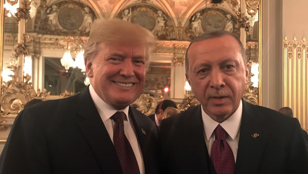 مباحثات بين أردوغان وترمب خلال عشاء باريس