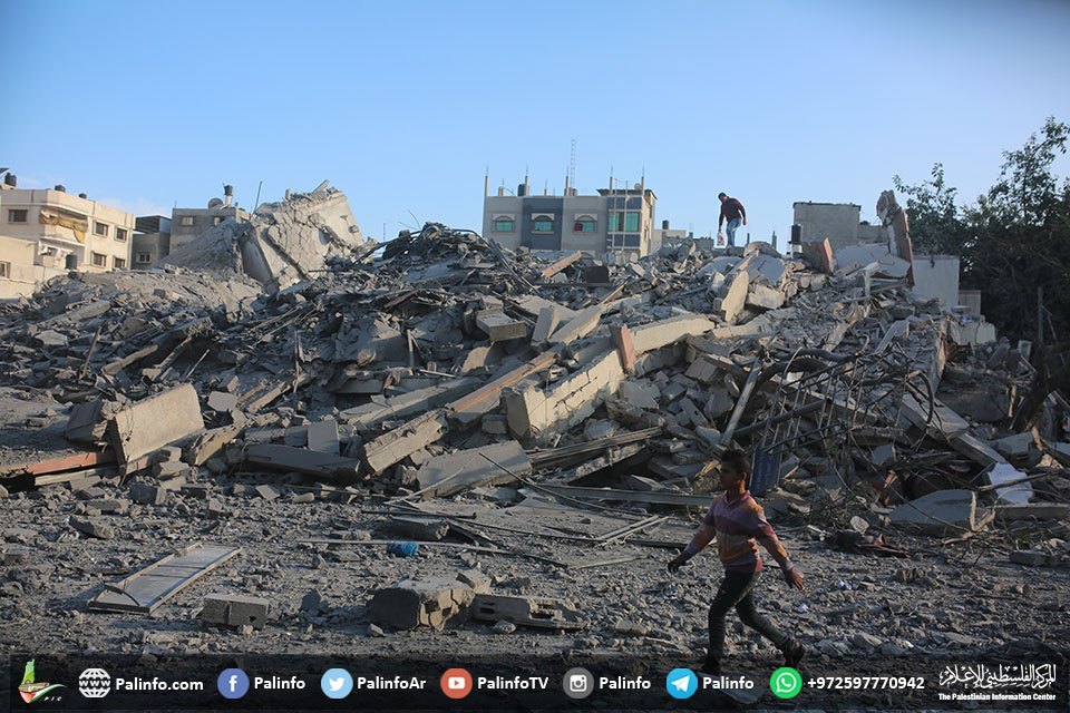 الاحتلال استهدف 80 مؤسسة وبناية بغزة بـ150 غارة