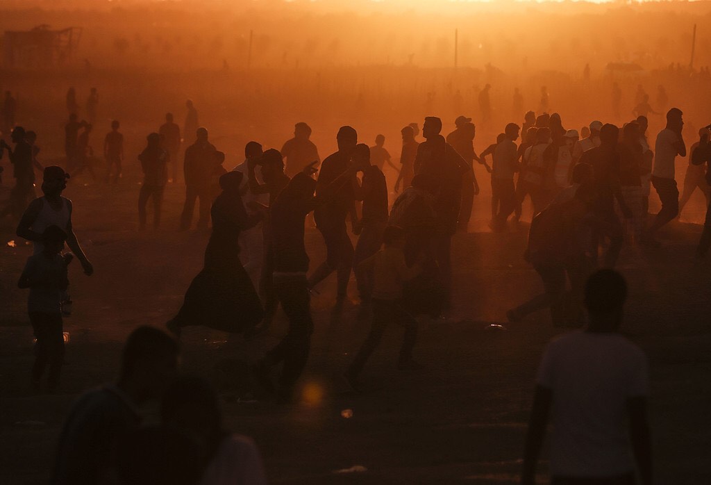 المواجهات شرق غزة في جمعة شعبنا سيسقط الوعد المشؤوم