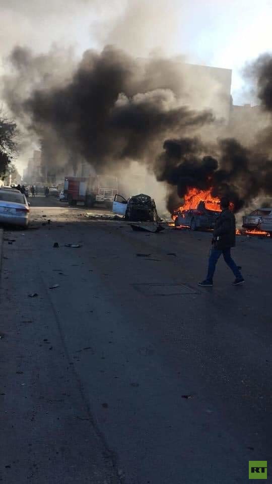 قتلى وجرحى بهجوم انتحاري قرب وزارة الخارجية الليبية في طرابلس
