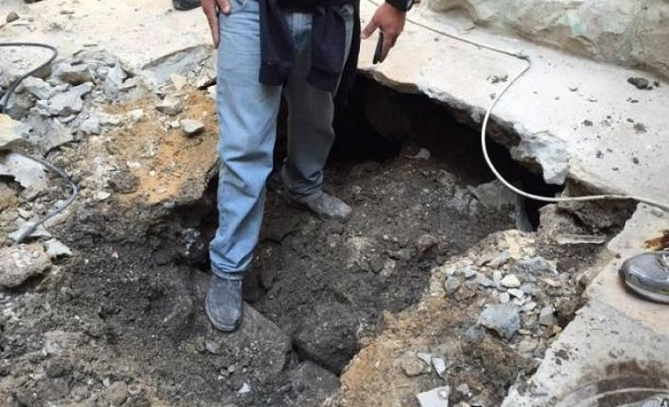 انهيارات أرضية جديدة في بلدة سلوان بسبب حفريات الاحتلال المتواصلة