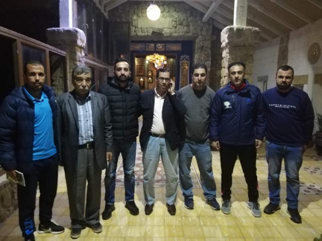 طاقم المنتخب الأولمبي يواصل زيارته للمحافظات الجنوبية