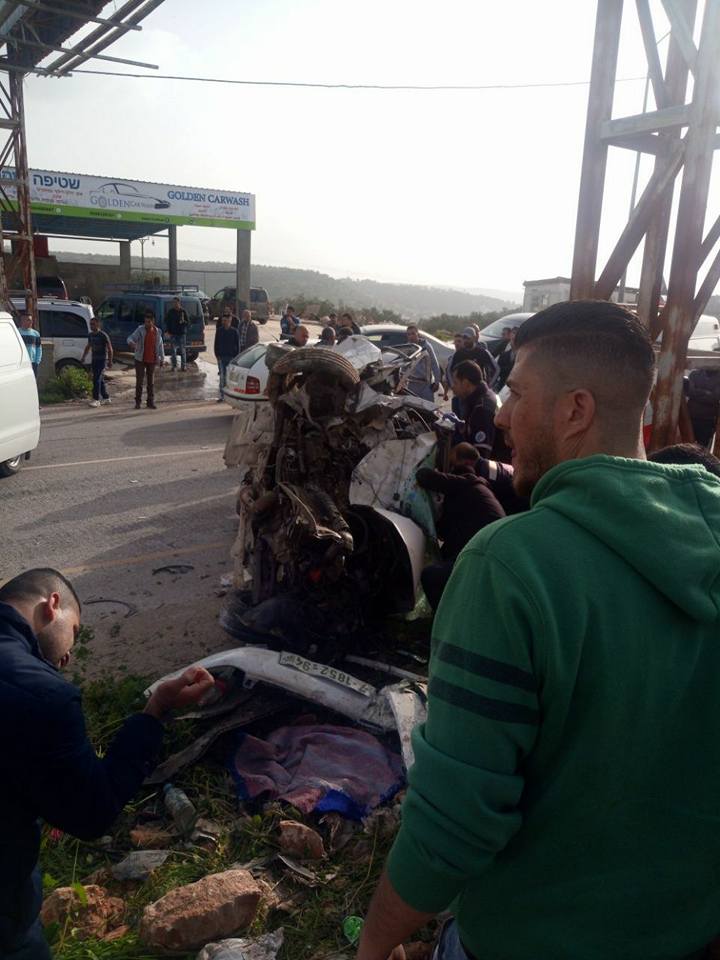 حادث سير يسفر عن مصرع مواطنين غرب سلفيت