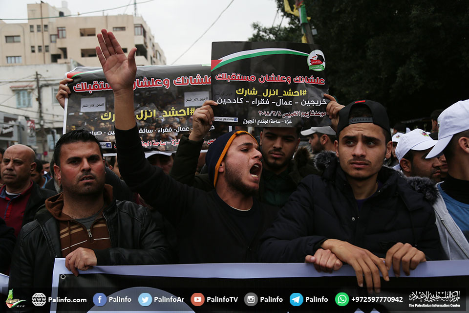 مسيرة للخريجين والعاطلين عن العمل في غزة