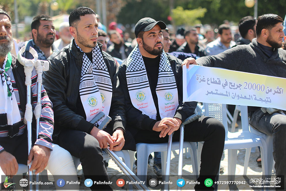 جرحى بغزة يضربون عن الطعام لليوم الـ12 احتجاجا على قطع السلطة رواتبهم