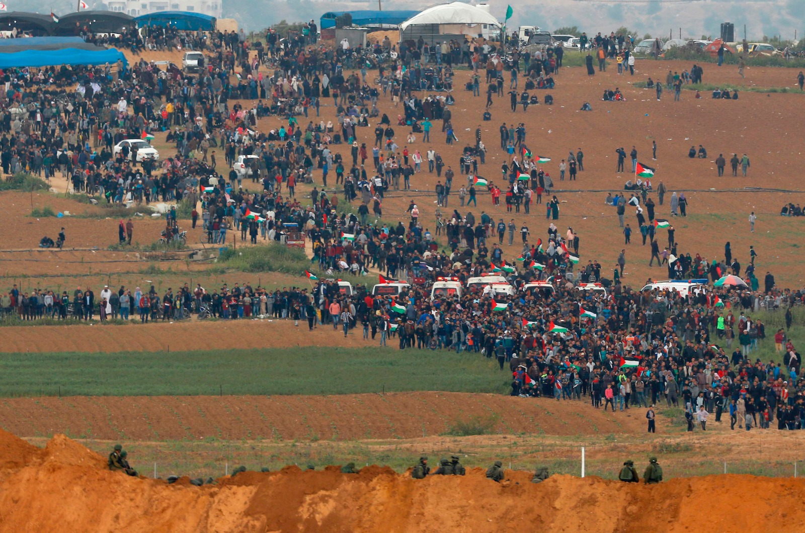 القرعاوي: مسيرات العودة الكبرى أعادت الزخم للقضية الفلسطينية