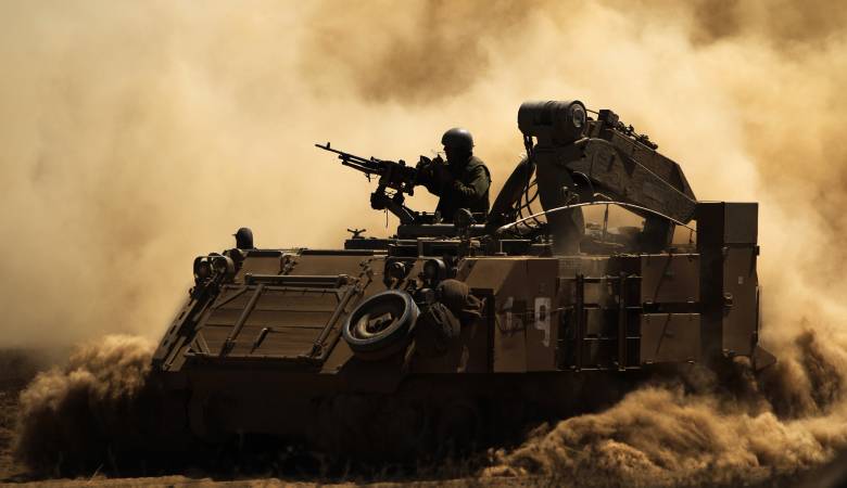 الاحتلال يجري تدريبات عسكرية بآليات ثقيلة قرب نابلس