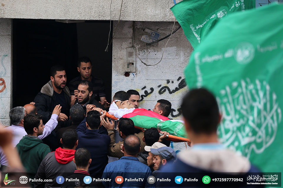 جنازة الشهيد محمد أمين المقيد من مدينة غزة