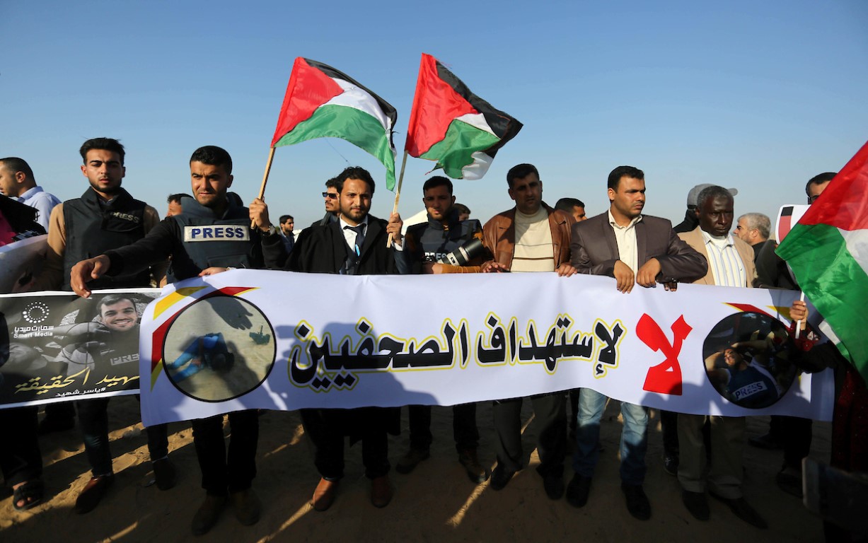 40 انتهاكًا إسرائيليًّا ضد الصحفيين الفلسطينيين في أكتوبر