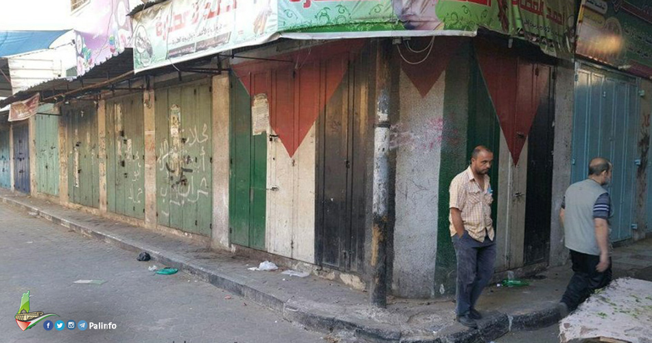 الإضراب الشامل يعم قطاع غزة استعداداً لمليونية العودة