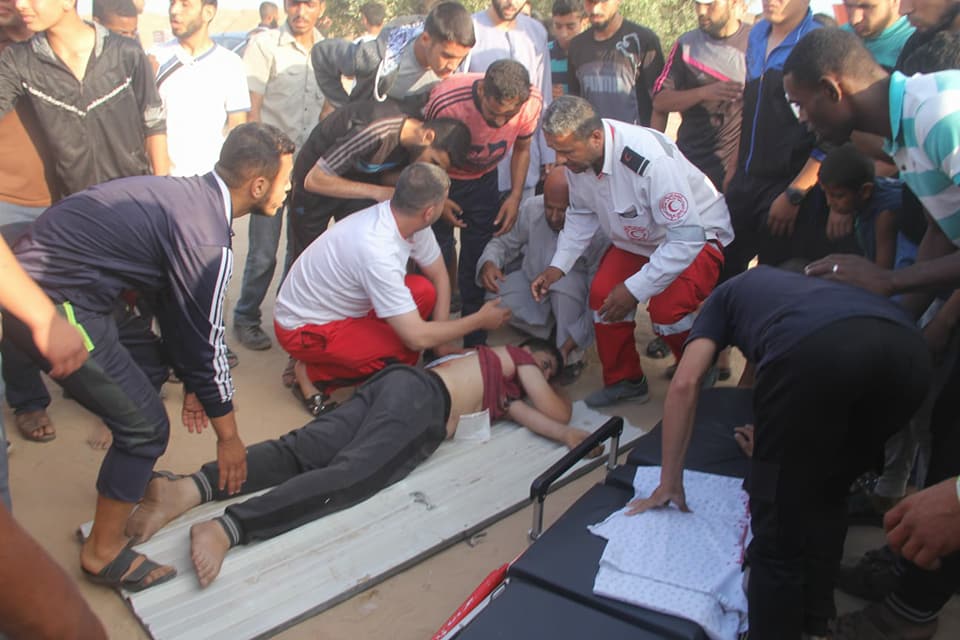 إصابة طفل برصاص الاحتلال شرق خانيونس