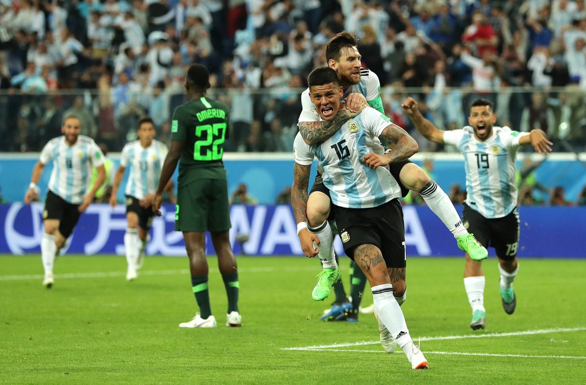 الأرجنتين تتغلب على نيجيريا في الوقت القاتل وتبلغ ثمن نهائي المونديال