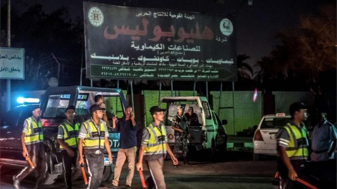 انفجار في مصنع للكيماويات قرب مطار القاهرة بالعاصمة المصرية