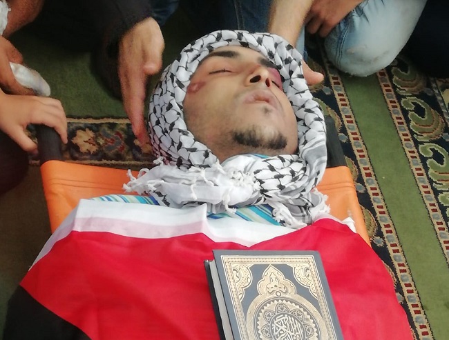 تشييع جثمان الشهيد محمد مرشود في نابلس