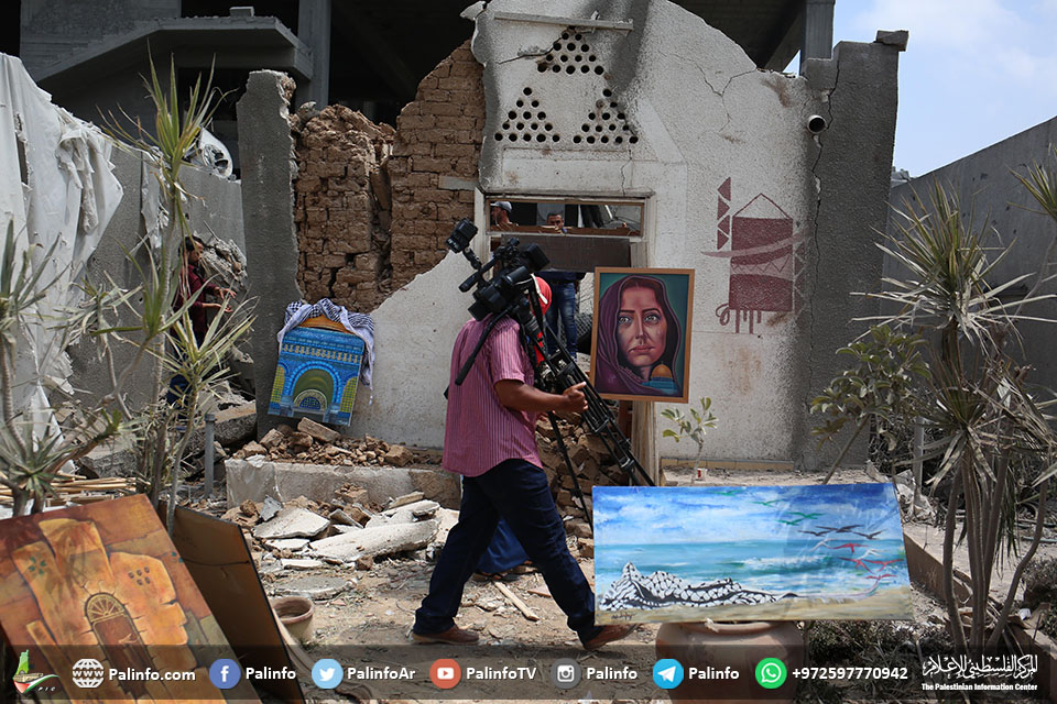 قرية الفنون بغزة.. الاحتلال يدمر قبلة التراث الفلسطيني