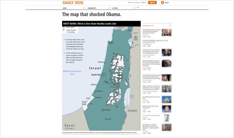 فلسطين.. الخريطة التي صدمت أوباما عام 2015