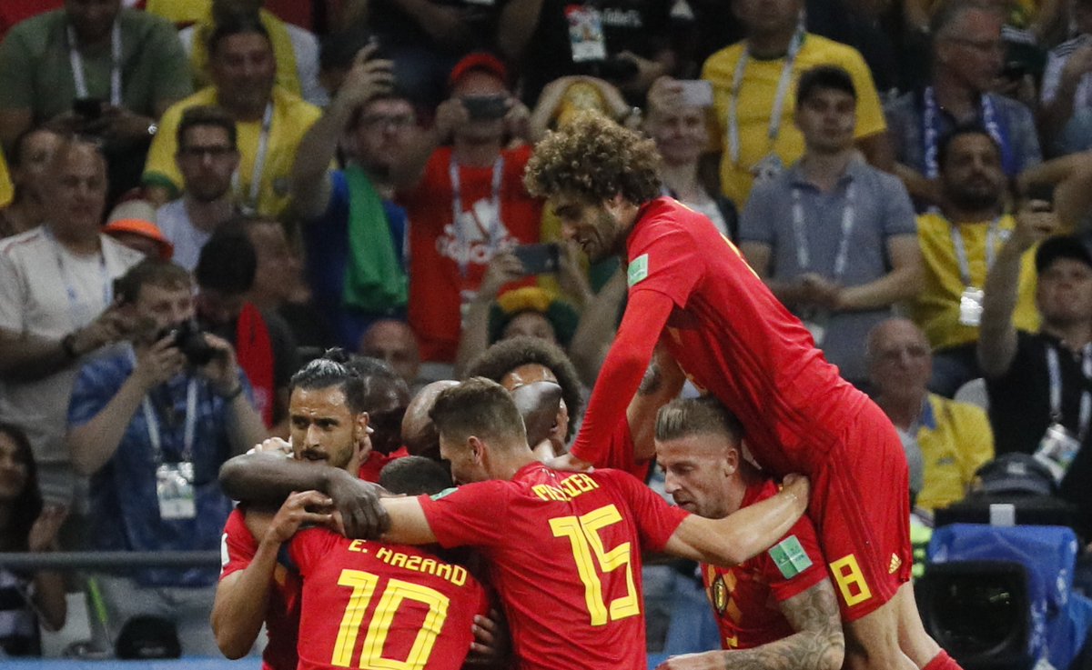 بلجيكا تقصي البرازيل وتبلغ نصف النهائي لمواجهة فرنسا