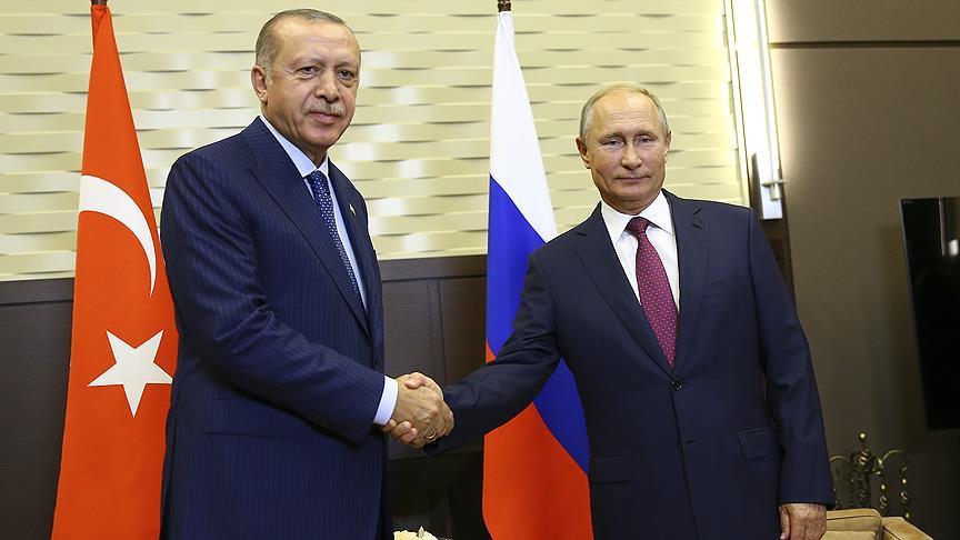 بوتين وأردوغان يبحثان في سوتشي الأزمة السورية