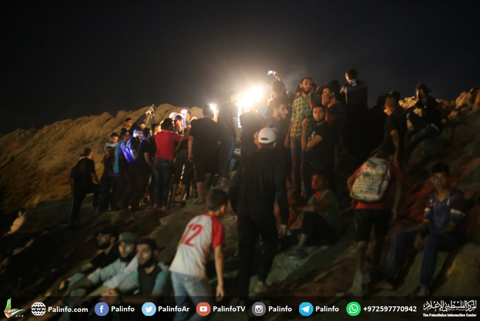 تظاهرات الإرباك الليلي شرق مخيم البريج