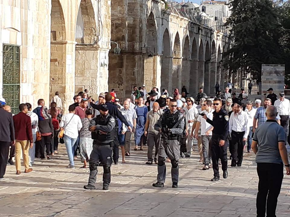 63 إسرائيليا يقتحمون المسجد الأقصى