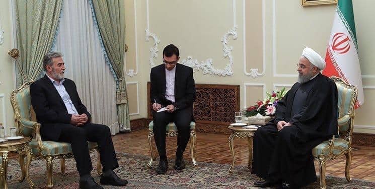 النخالة يلتقي الرئيس الإيراني في طهران