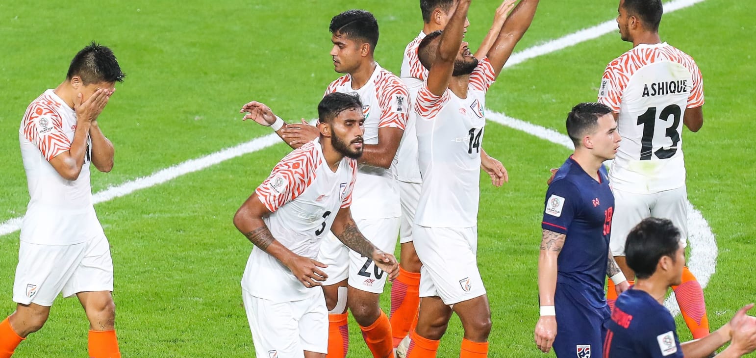 كأس آسيا .. منتخب الهند يسحق منتخب تايلند
