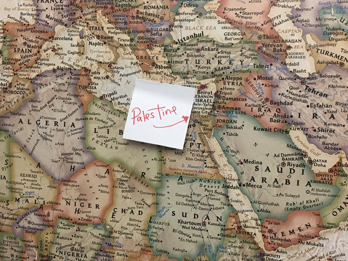 تغيير اسم إسرائيل في خريطة بمكتب النائب الأميركية رشيدة طليب