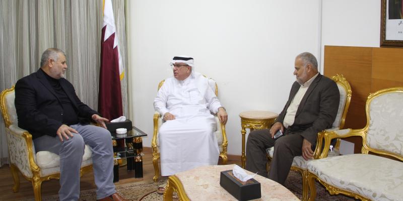 العمادي يلتقي وفدا من حركة الجهاد الإسلامي في غزة