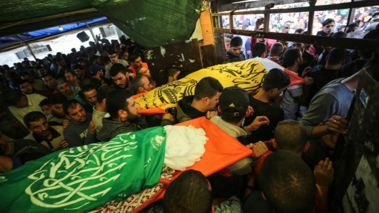 غزة تودع ثلة من شهداء العدوان الإسرائيلي