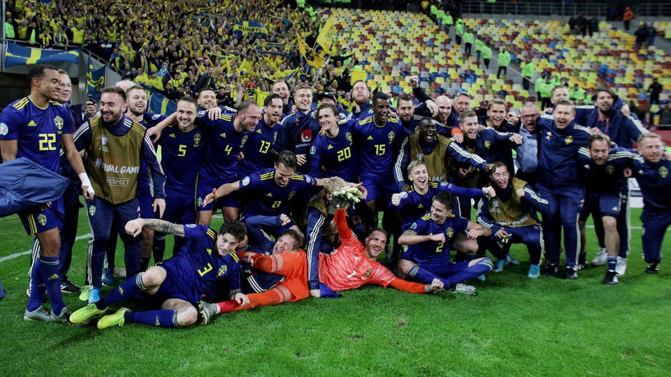 السويد تبلغ نهائيات كأس أمم أوروبا 2020