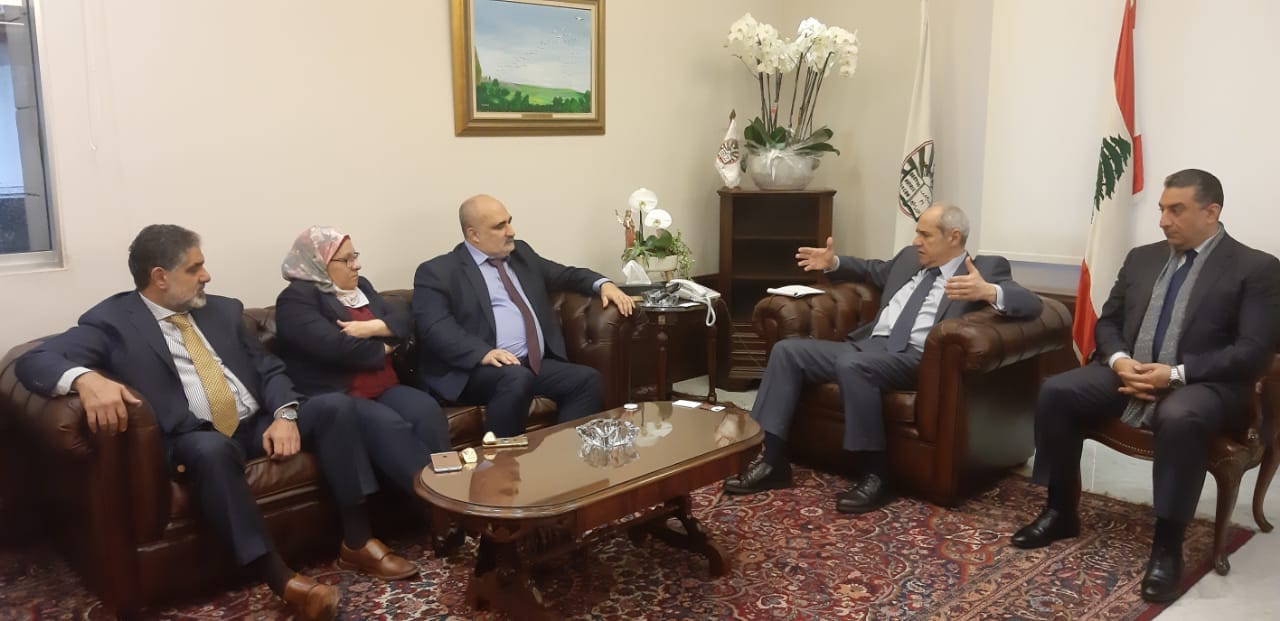هيئة دولية للدفاع عن المهنيين الفلسطينيين تزور نقيب المحامين بلبنان