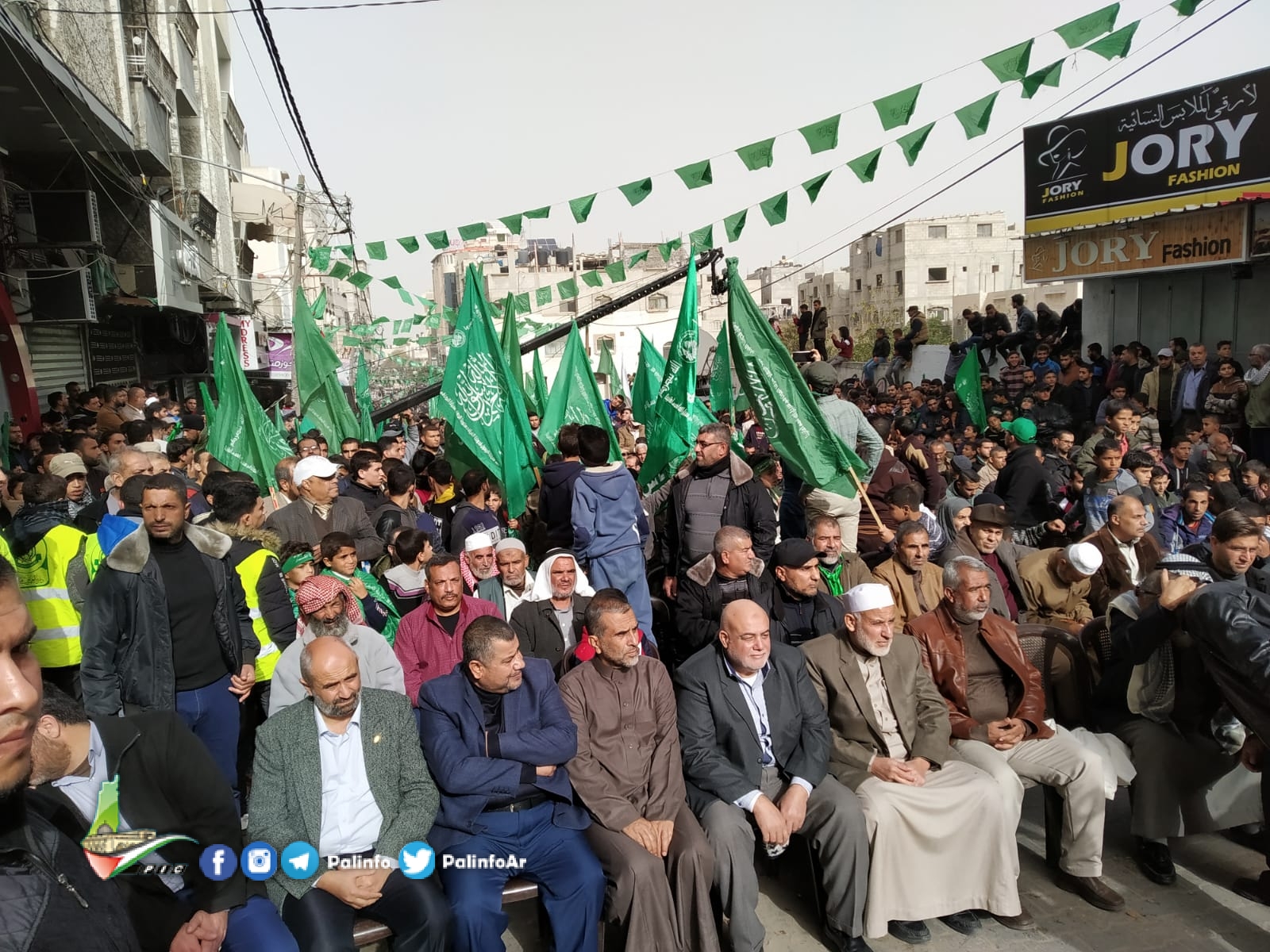 مسيرة ضخمة لحماس في خانيونس بذكرى انطلاقتها