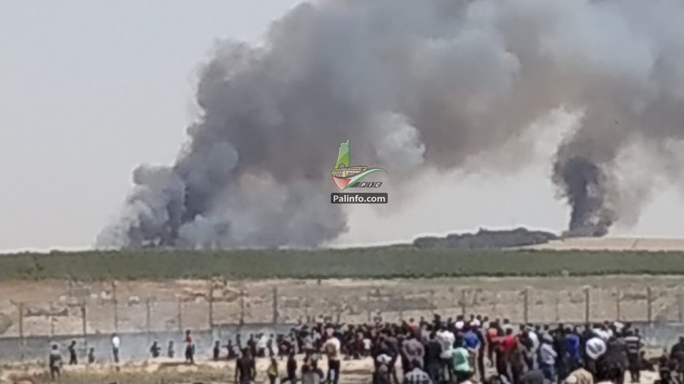 حرائق كبيرة في غلاف غزة بفعل بالونات العودة