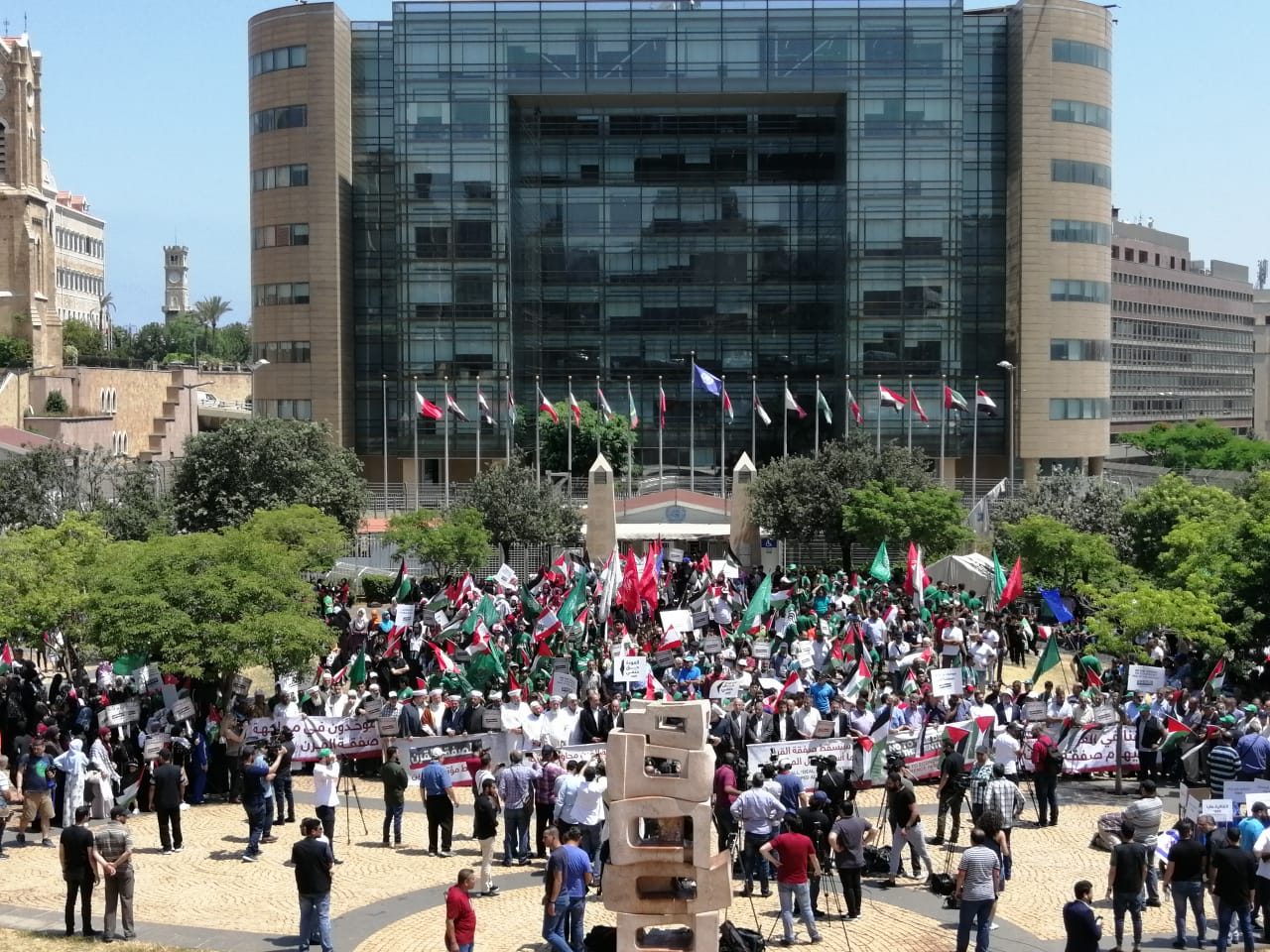 اعتصام في بيروت رفضا لصفقة القرن ومؤتمر البحرين