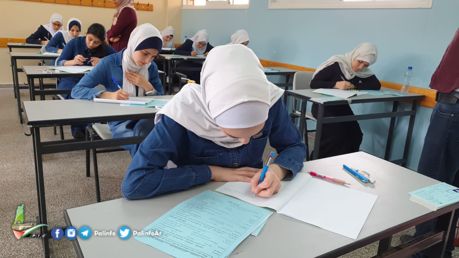 امتحانات الثانوية العامة في غزة