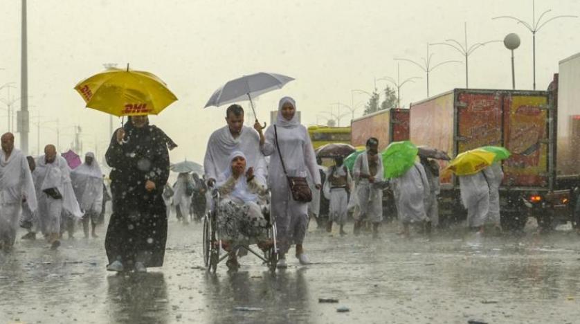 أمطار في صعيد عرفات