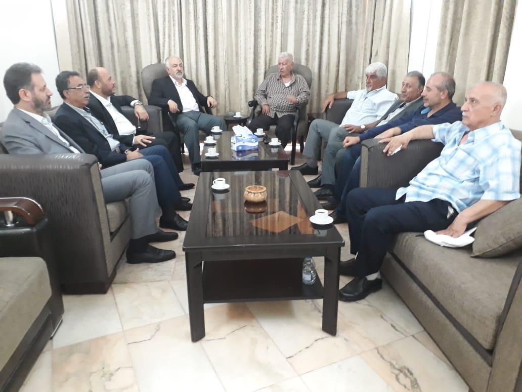 تحالف القوى الفلسطينية في لبنان يزور حزب الله متضامناً