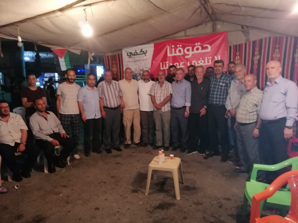 فلسطينيي الخارج يزور خيمة الاعتصام في البقاع اللبناني