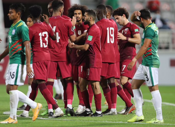 التصفيات الآسيوية المزدوجة.. قطر تهزم بنغلادش بخماسية