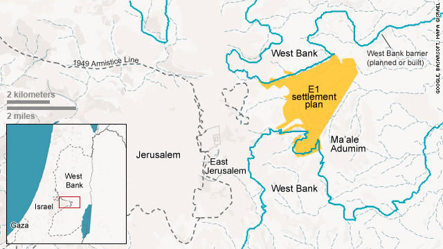 تجميد مخطط إسرائيلي للبناء في منطقة E-1 شرقي القدس
