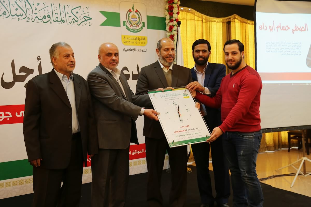 حماس بغزة تستعد لتكريم الصحفيين الحاصلين على جوائز  دولية
