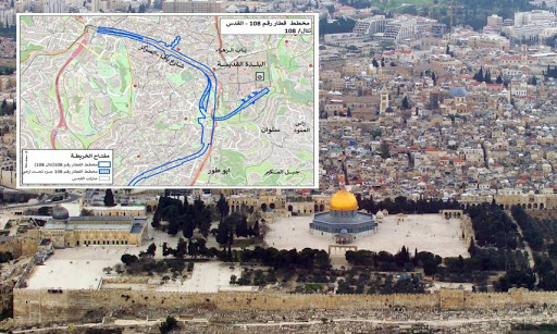 الكشف عن مخطط سكة حديد تخترق أحياء القدس وتصل لتخوم الأقصى