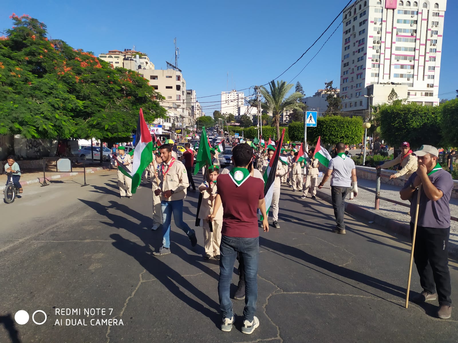 مسير كَشفي لحماس بغزة رفضًا لخطة الضم الإسرائيلية