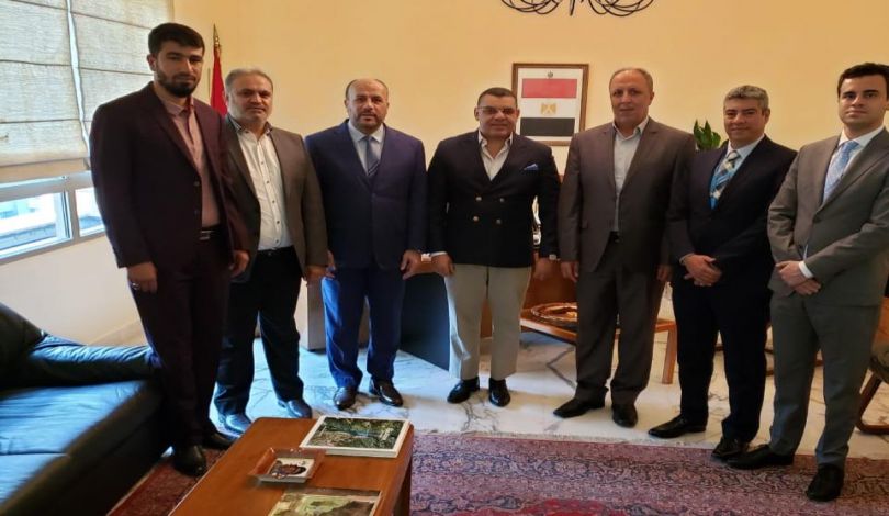 ممثل حماس بلبنان يبحث مع السفير المصري تطورات القضية الفلسطينية