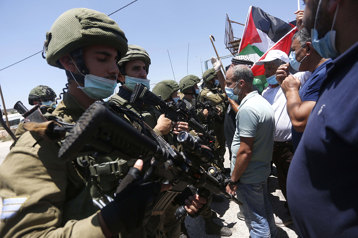 الاحتلال يقمع فعالية ضد الاستيطان قرب طولكرم