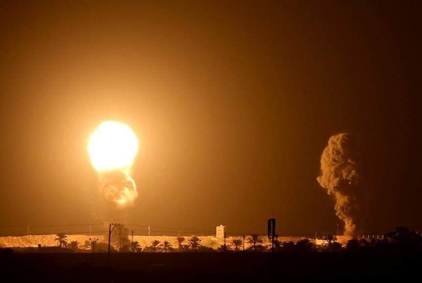 طائرات الاحتلال تشن سلسلة غارات على غزة