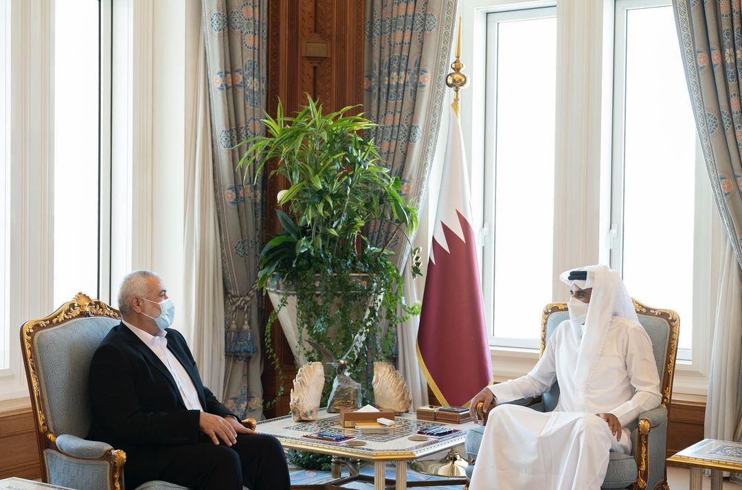 هنية يهنئ أمير قطر بنجاح افتتاح كأس العالم