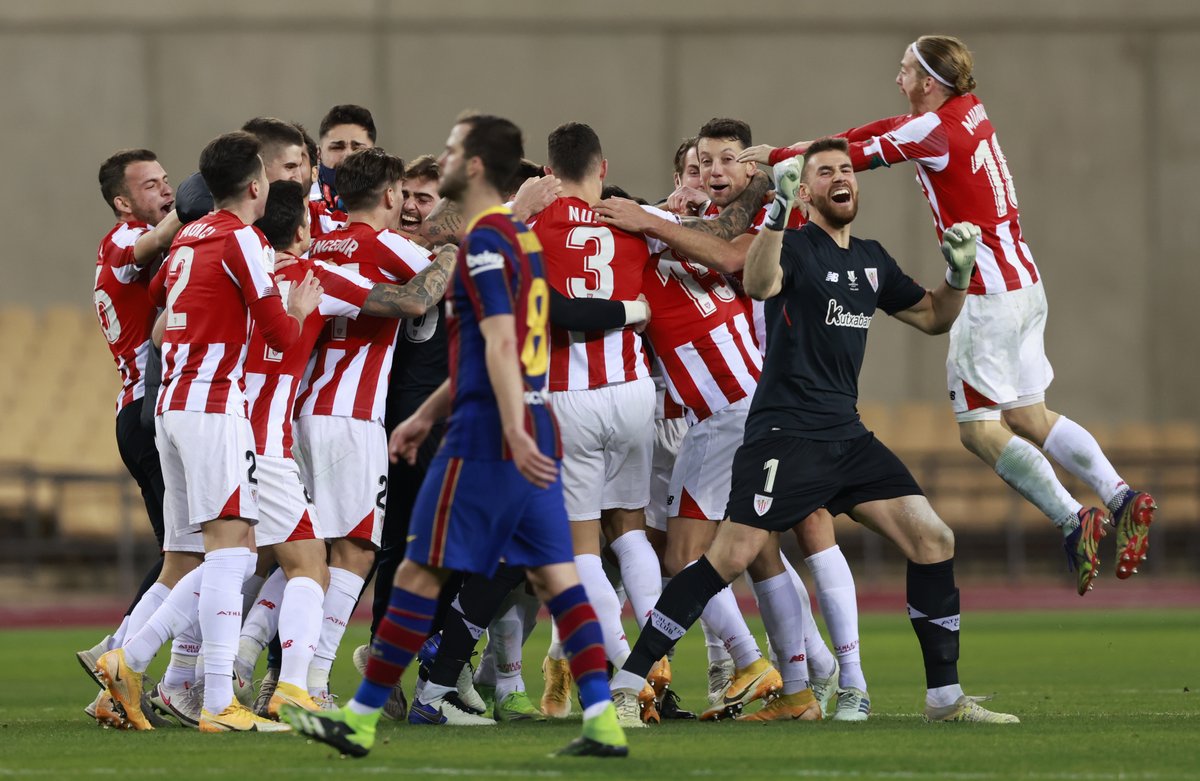 أتلتيك بيلباو يتغلب على برشلونة ويحرز لقب كأس السوبر الإسباني